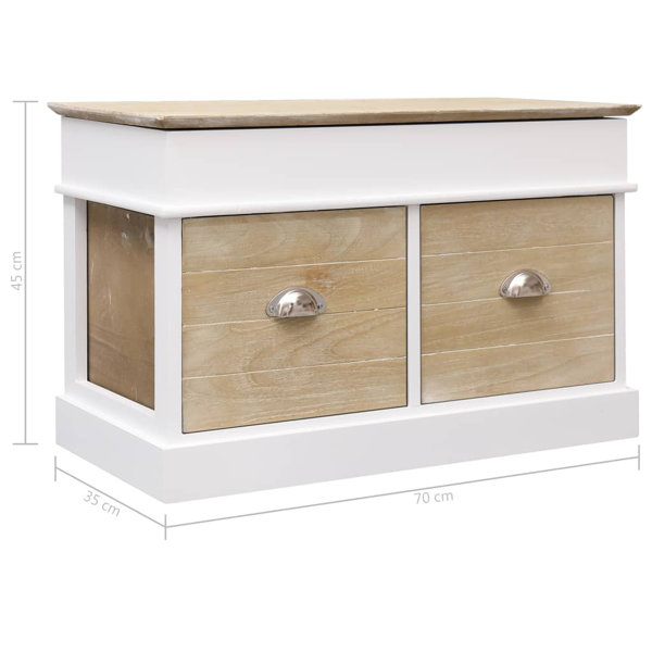 Haus am Meer Sitzbank Kelli aus Holz mit Stauraum | Wayfair.de